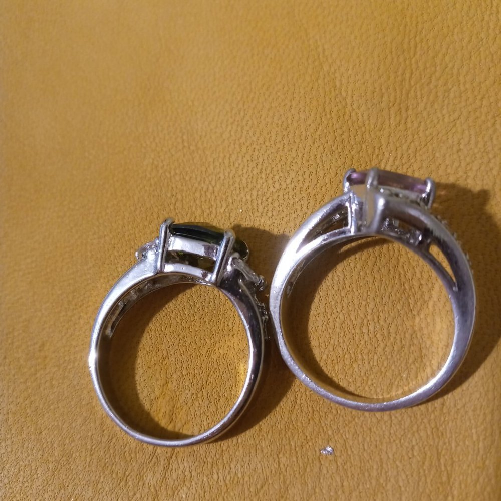 3 Silver Rings - Picture 2 of 7